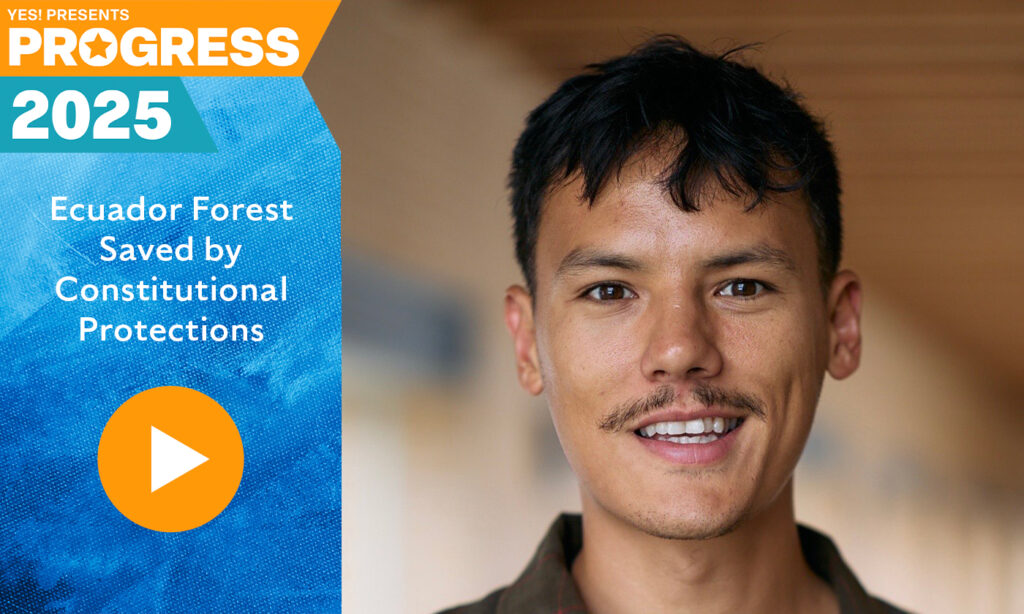 Journalist Peter Yeung explains to Sonali Kolhatkar how Los Cedros remains protected against extractive industries thanks to its constitutional rights.