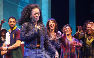 Maleah Joi Moon during the opening night curtain call for the new Alicia Keys Musical "Hell's Kitchen" on Broadway at The Shubert Theatre on April 20, 2024 in New York City.