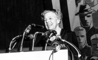 Eleanor Roosevelt addresses AFL-CIO.