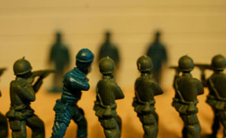 Toy soldiers. Photo by Gregory Johnson.
