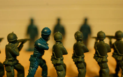 Toy soldiers. Photo by Gregory Johnson.