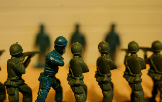 Toy soldiers. Photo by Gregory Johnson.
