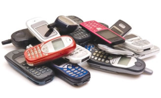 Cell Phone Pile by Shutterstock