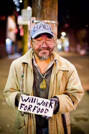 Homeless Man photo by Tomasz Wagner