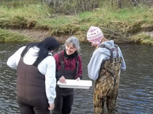 Jean & Students in Rib River