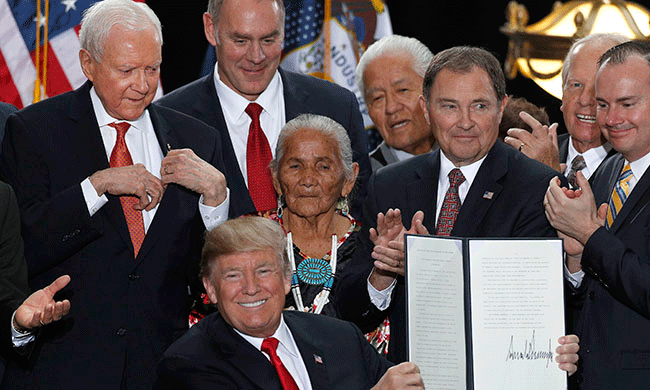 Hey, Trump: Navajo Elders Aren’t Your Political Props