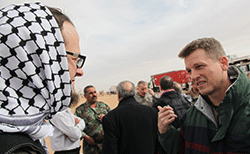 Greg Barrett and Shane Claiborne photo by Jamir Moffatt