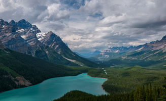 Banff Mountains by Charles Peterson
