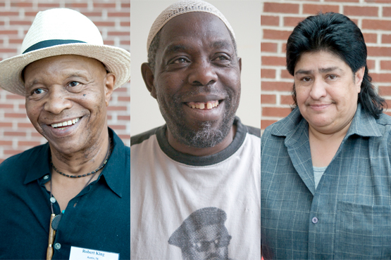 Survivors of solitary confinement. Photos by Terry Foss.