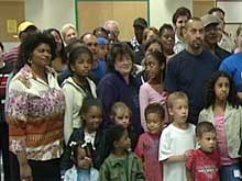 Pennsauken neighbors at a welcome event
