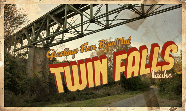 Twin Falls Postcard