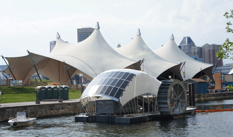 This Solar-Powered Water Wheel Can Clean 50,000 Pounds of Baltimore’s Trash Per Day