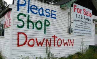 Please Shop Downtown photo by Peter Blanchard