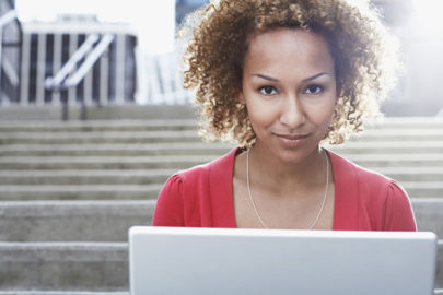 Woman With Computer
