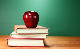 Shiny teacher's apple. Photo by Shutterstock.