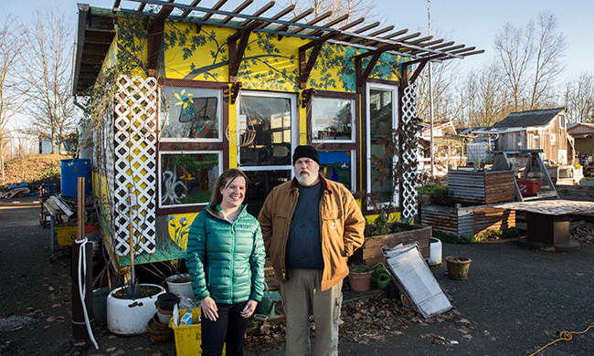 In a Tiny House Village, Portland’s Homeless Find Dignity