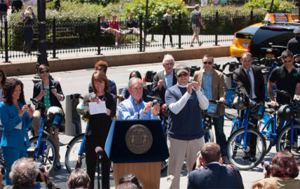 Mayor Bloomberg and Citi Bikes