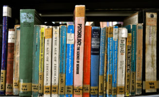 Part of a library in an Israeli prison.