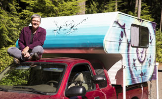 Sarah on Truck for Yes web.jpg