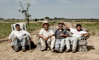Mexican farm workers in Texas.