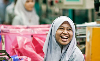 Laughing in Factory photo courtesy of SCA