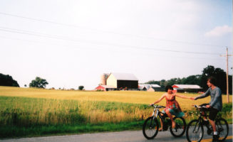 Bike ride at the farm.