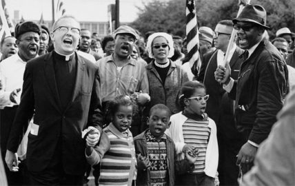 Abernathy and MLK march. Photo courtesy Wikimedia Commons.
