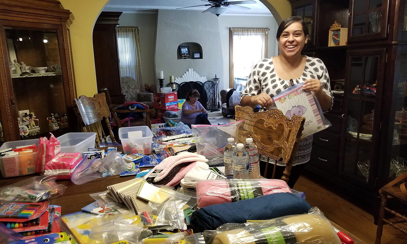Grandmothers Bring Food And Comfort To Asylum Seekers At Bus