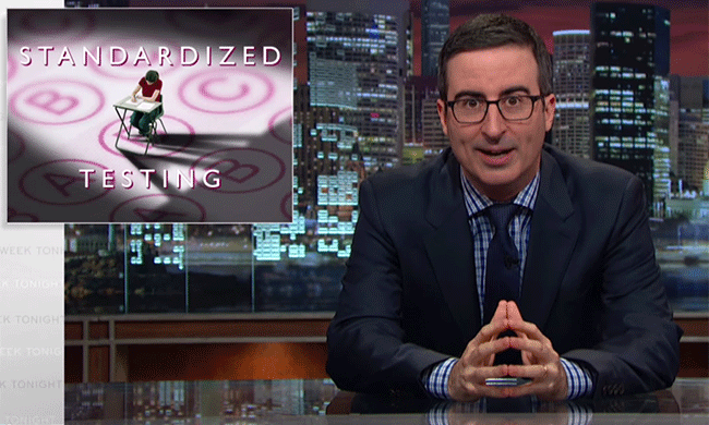 Watch John Oliver Explain How Absurd the US Standardized Testing System Is