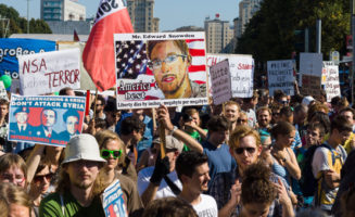 NSA rally in Germany. Photo by Bocman1973.