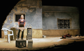 Seattle Repertory Theatre production of "My Name is Rachel Corrie." Photo by Chris Bennion.