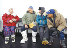 Inuit elders, photo by John Hasyn