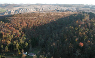 Hobet mountaintop removal mine. Photo by Vivian Stockman.
