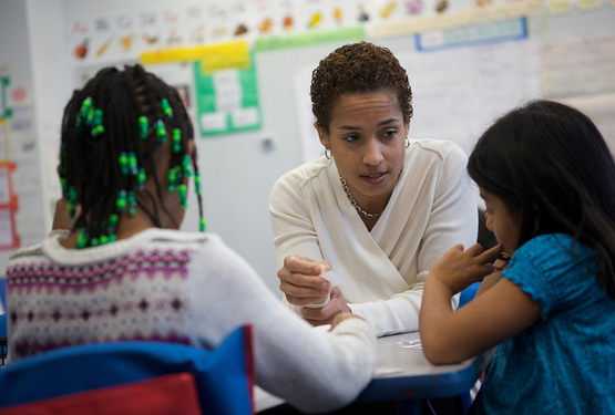 Teacher and students. Photo by US Department of Education