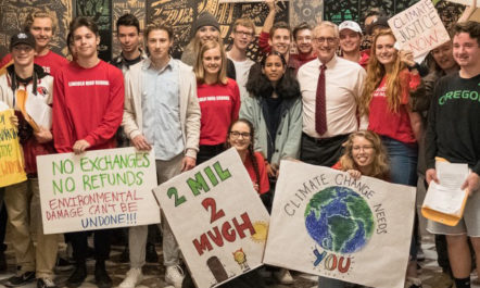 Student activists with Bill Bigelow and Tim Swinehart.jpg