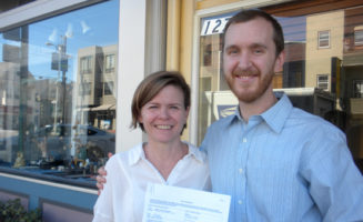 Andreas Karelas and Kaia Burkett. Photo courtesy RE-Volv.