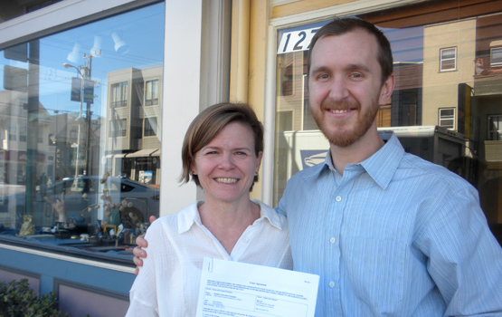 Andreas Karelas and Kaia Burkett. Photo courtesy RE-Volv.