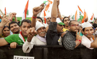 Anti corruption rally in India. Photo by Ishan Khosla.