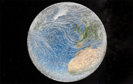 Earth wind patterns. Photo by NASA Goddard Photo and Video.