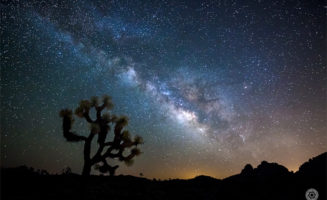 Starry night sky