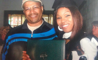 Charles Goodridge with his daughter